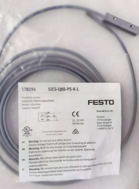 FESTO 接近开关 SIES-Q8B-PS-K-L 178294 174552 178292 174550
