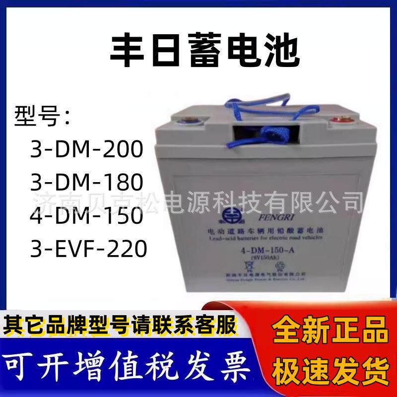 丰日蓄电池3-DM-200轨道车4DM-150 6V220AH180AH洗地机轨道车专用