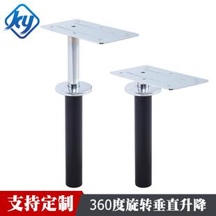 多功能按压桌面垂直升降器沙发扶手茶几边几桌面旋转气动升降杆