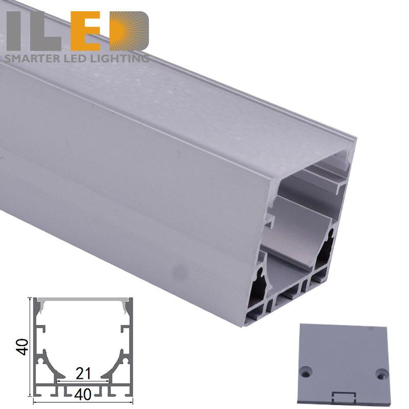 现货吊线硬灯条吸顶安装外壳铝槽40mm款线条灯