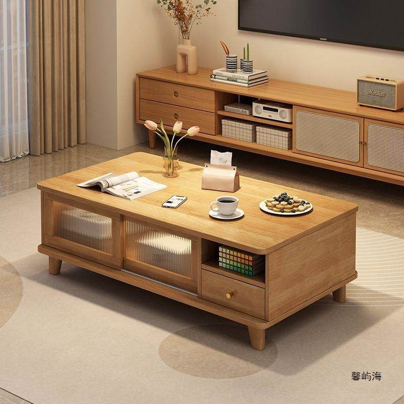 日式实木茶几客厅家用小户型沙发桌子2025简约现代阳台茶桌小茶台