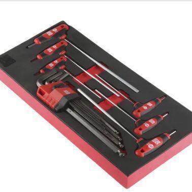 RS PRO L，T形内六角扳手套装, 公制,15件套,1.5→10, 2→6mm规格