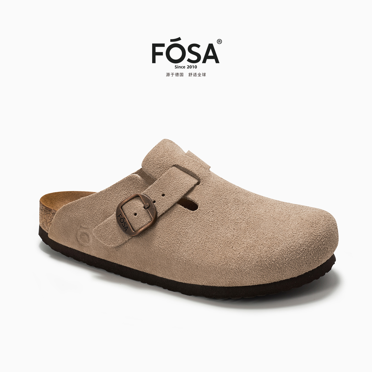 FOSA软木情侣鞋鞋牛皮勃肯鞋