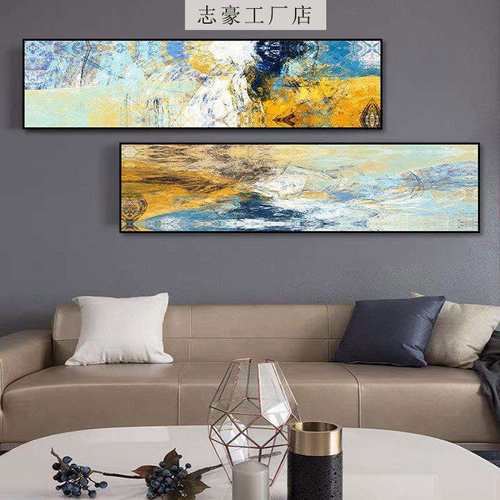 厂家供应北欧卧室挂画客厅样板房抽象壁画现代简约宾馆酒店装饰画