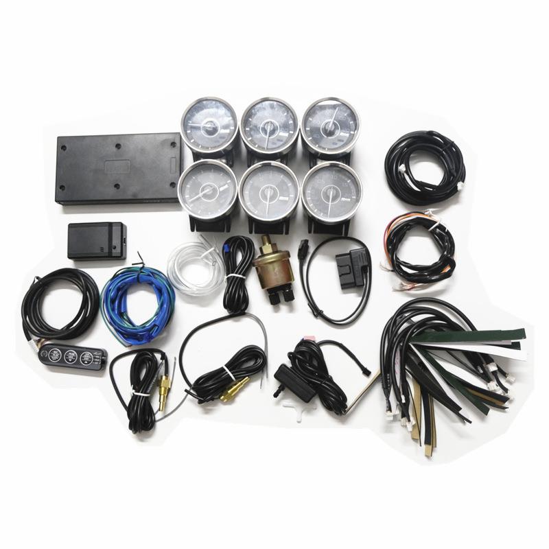 汽车改装赛车A1彩仪表 涡轮/电压/水温/油压/油温/转速控制盒套装