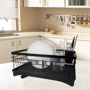 厨房置物架自排水碗架碗筷碟架篮家用台面碗碟沥水架收纳架沥水盘