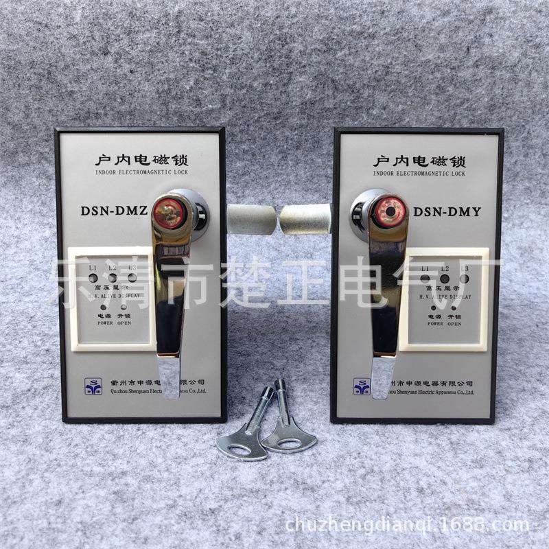衢州申源户内高压电磁锁DSN-DMZ/DMY手柄式高压柜电门锁电控锁