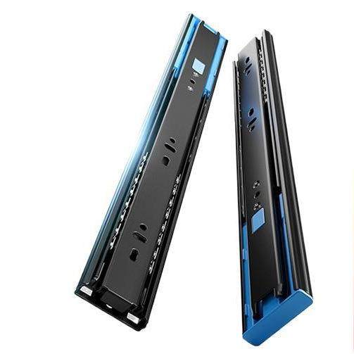 HIGOLD/悍高 抽屉轨道三节轨双弹簧阻尼缓冲静音导轨五金配件滑轨