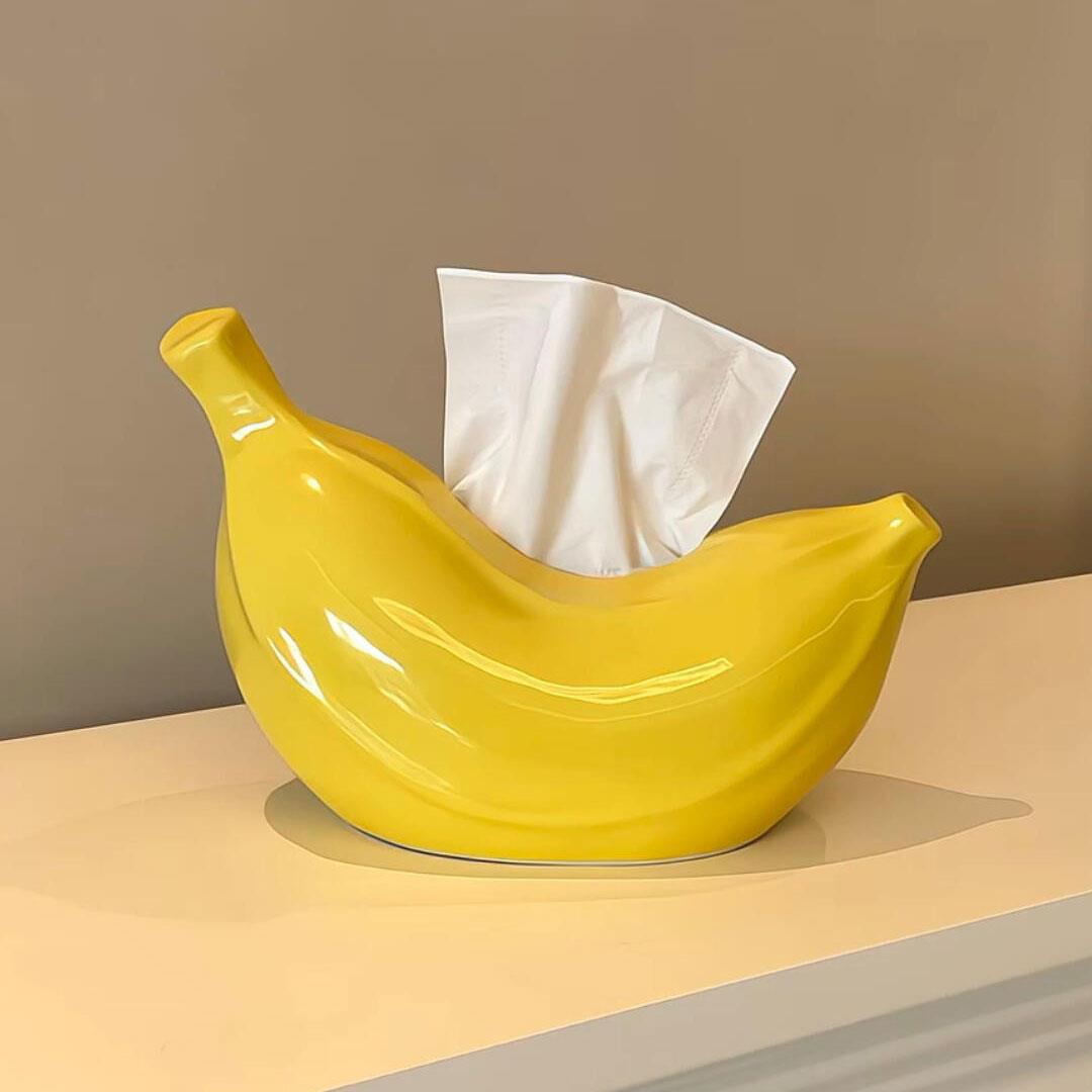 【新家的100个快递】香蕉纸巾盒抽纸盒家用客厅餐桌收纳盒简约