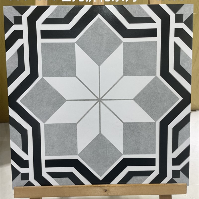 法式彩色花砖600x6p00瓷砖厨房卫生间墙砖仿古砖餐厅哑光复古地砖