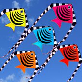 三角潍坊长新鱼燕鱼飞好风 儿童风筝 风筝风筝风筝 微 尾