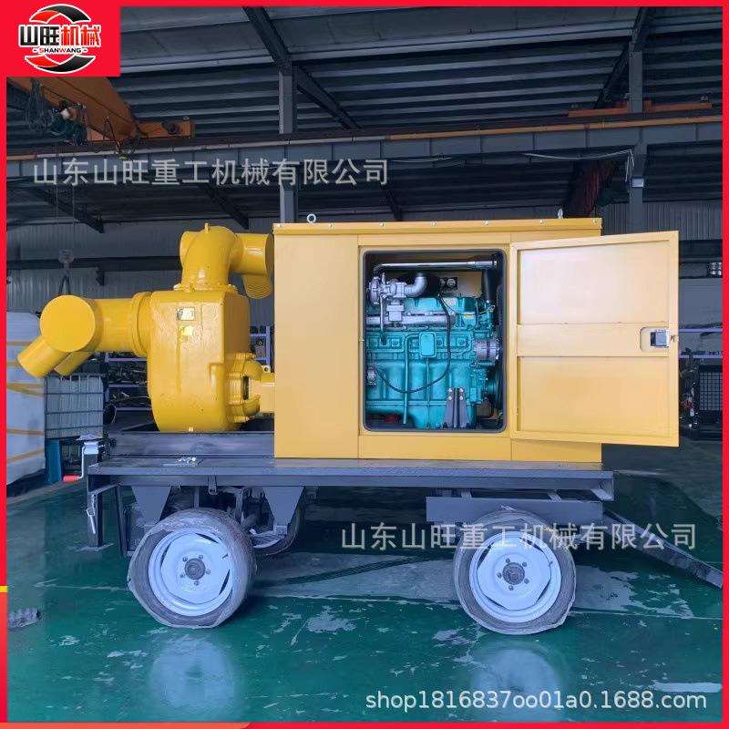 柴油机水泵机组移动防汛泵车自吸泵市政应急500/1000立方混流泵车