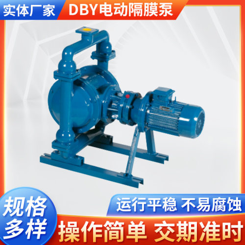 DBY-25电动隔膜泵实体厂家自吸泥浆污水颗粒高粘度介质不锈钢