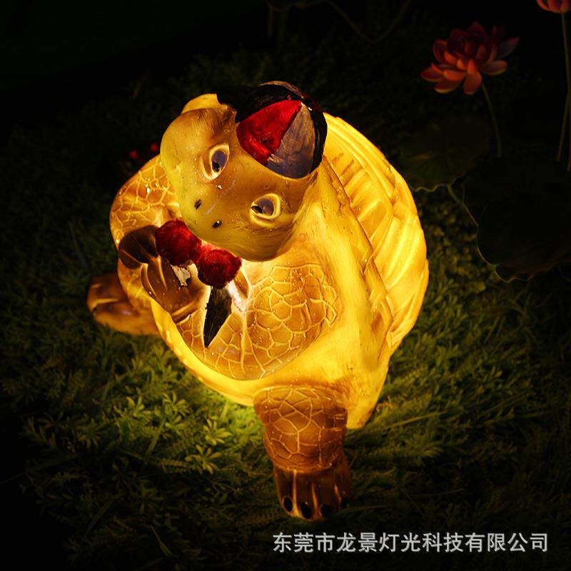 LED乌龟造型灯树脂造型景观灯透光动物景观灯户外防水公园景观灯