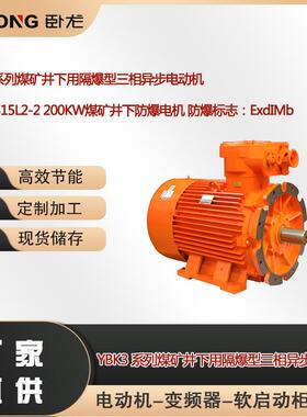 YBK3-315L2-2 200KW煤矿井下防爆电机 防爆标志：ExdIMb