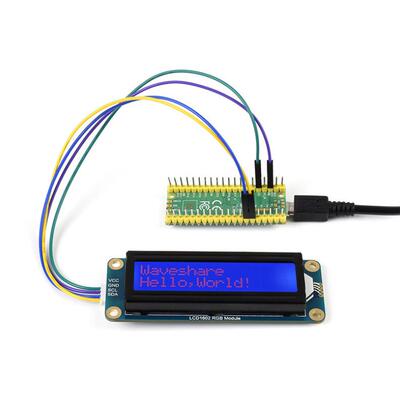 LCD1602 彩色背光液晶屏 32个字符LCD显示屏 I2C 接口通信3.3V/5V