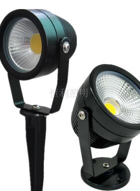led投射灯照树灯户外COB射树投光灯防水庭院室外地插景观草坪灯