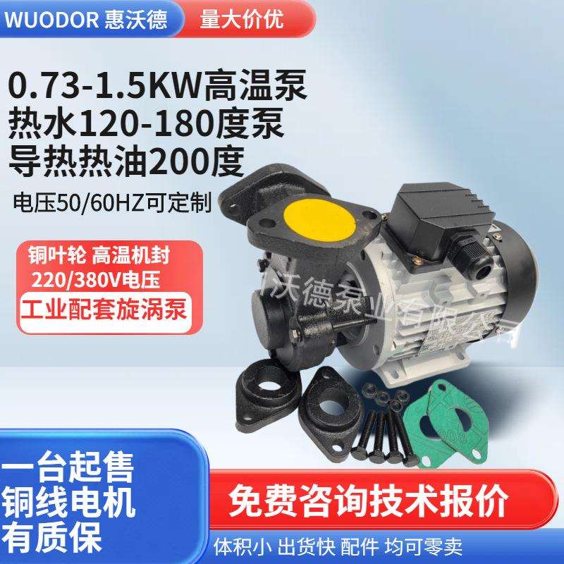 供应元欣YS-15B热水泵750W卧式耐高温模温机马达铜叶轮增压电泵