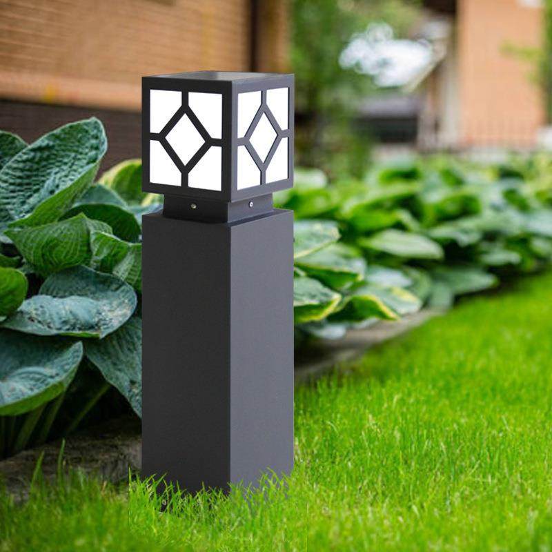 新款户外庭院太阳能草坪灯方形室外小区花园景观照明装饰LED灯具,家装灯饰光源,草坪灯,淘宝优惠券,粉丝福利购,淘宝优惠卷