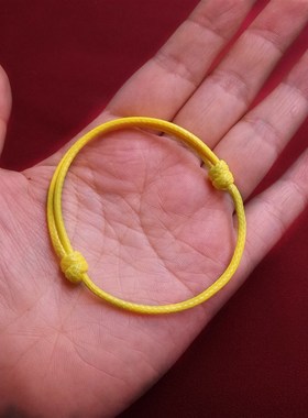 红绳手链情侣蜡绳手链本命年男女红手H绳幸运平安吉祥转运珠脚链