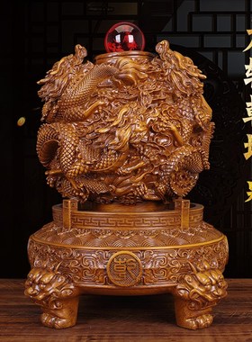 九转乾坤鼎摆件招财时来s运转客厅书房玄关老板桌办公室桌面工艺