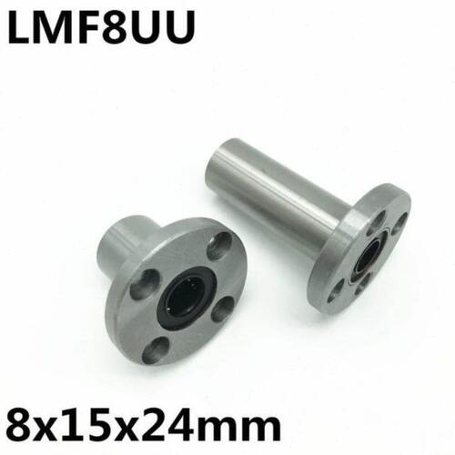 2pcs LMF8UU LMF8 flange ball bearing Used for 8mm linear gui