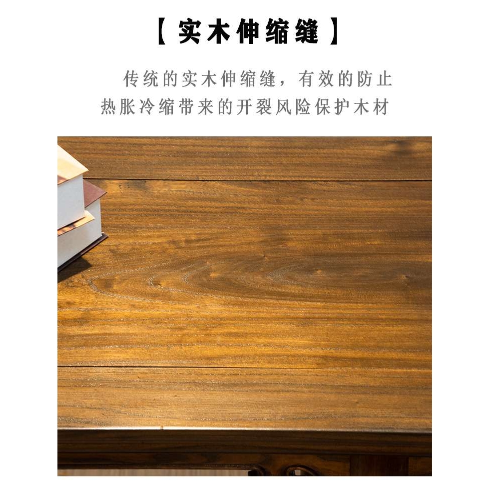 ?新中式玄关案台中堂供台香案台复古几案实木条桌供桌仿古榆木