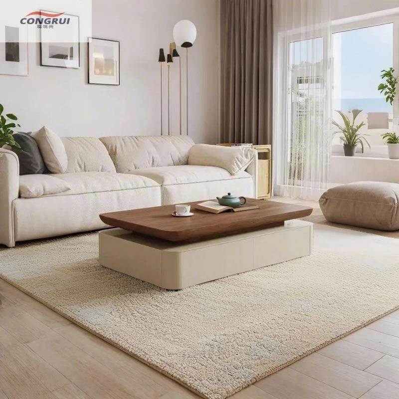 聪瑞尚实木家用现代茶几简约电视柜轻奢2026组合古风客厅新款小户