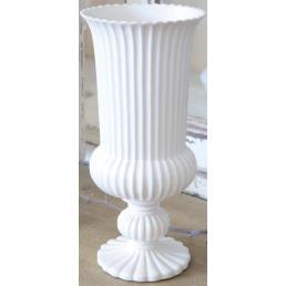 COVENT/BLOOM白瓷花瓣纹高脚花瓶