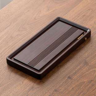 德化陶瓷【茶盘】排水式/竹木/楠竹/琴韵/茶台/高密度/轻便泡茶