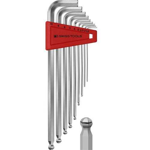 瑞士PB Swiss Tools球头(带胀圈)加长内六角9件套 PB 212.LR H-10