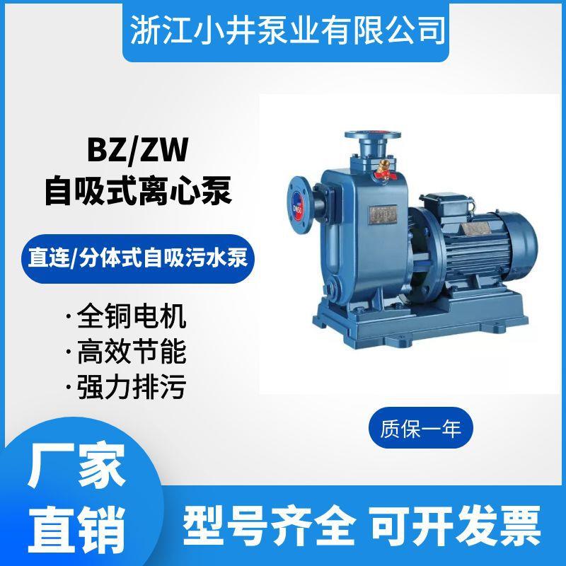 BZ/ZW自吸污水泵卧式防爆排污泵回流泵无堵塞耐腐蚀工业自吸泵