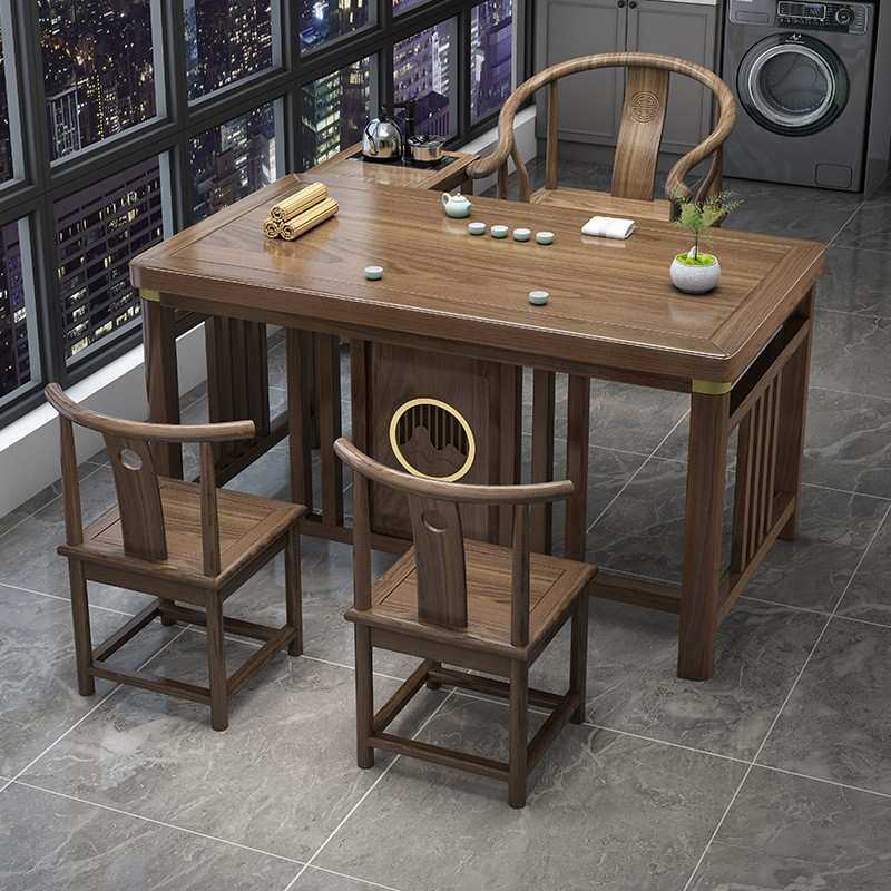 阳台小户型茶桌椅组合新中式实木办公茶几一桌五椅家用功夫泡茶台,模玩/动漫/周边/娃圈三坑/桌游,模型制作工具/辅料耗材,淘宝优惠券,粉丝福利购,淘宝优惠卷