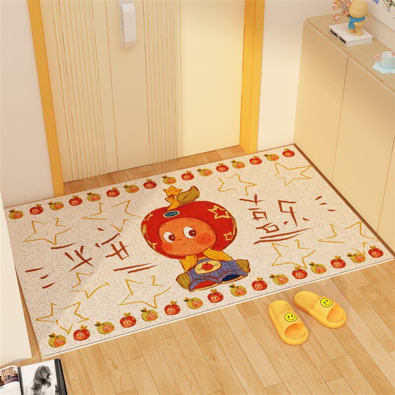 星星人入户进门口k前地垫丝圈加厚2025新款家用自由可裁剪防滑可