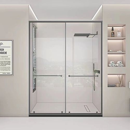 卫生间极简g304不锈钢淋浴房厕所干湿分离极简定制