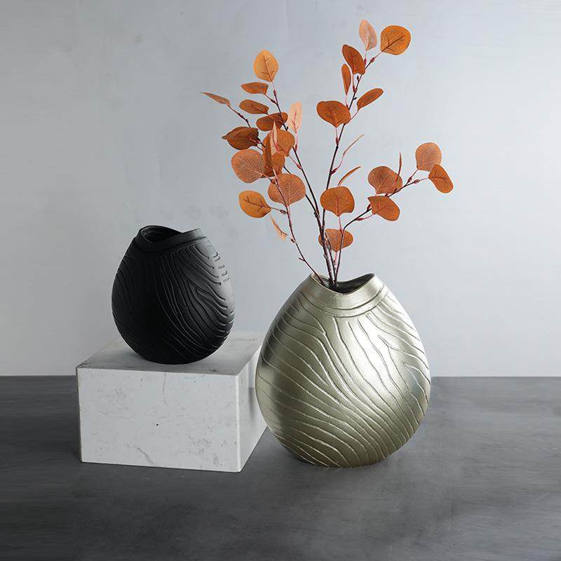 现代简约家居新中式客厅托盘茶杯金属水壶餐厅电视柜样板间摆件