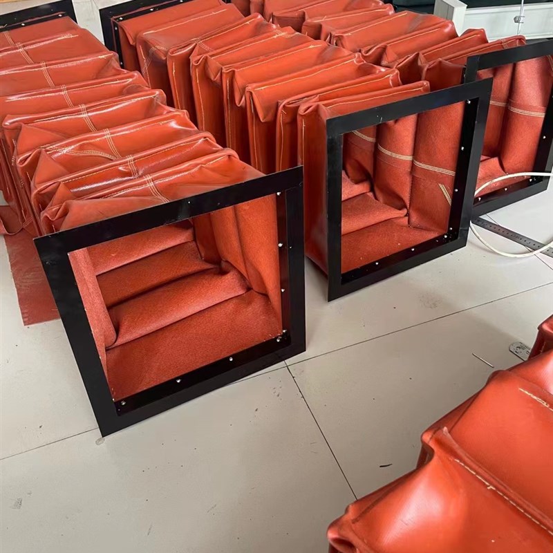 风机帆布软连接风道防火s耐高温风管排烟空调通风阻燃布伸缩软接