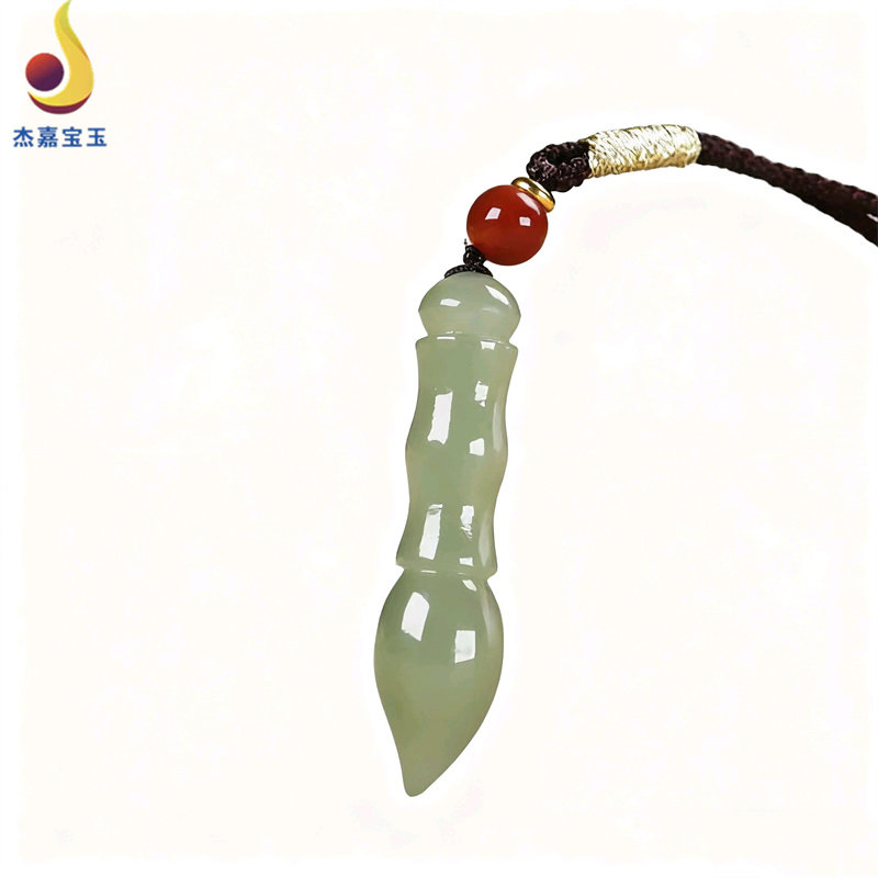 【金榜题名】天然和田玉文昌笔玉吊坠玉佩男女玉挂件玉项坠送孩子