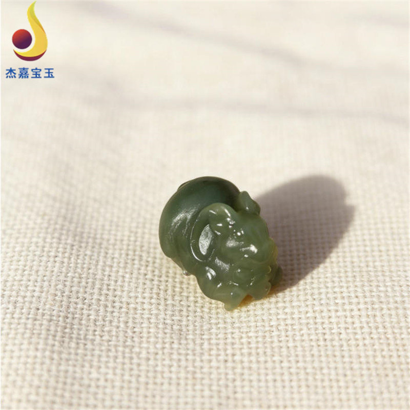 【洋洋如意】手工制作和田玉立体生肖羊吊坠玉羊挂件男女礼物证书