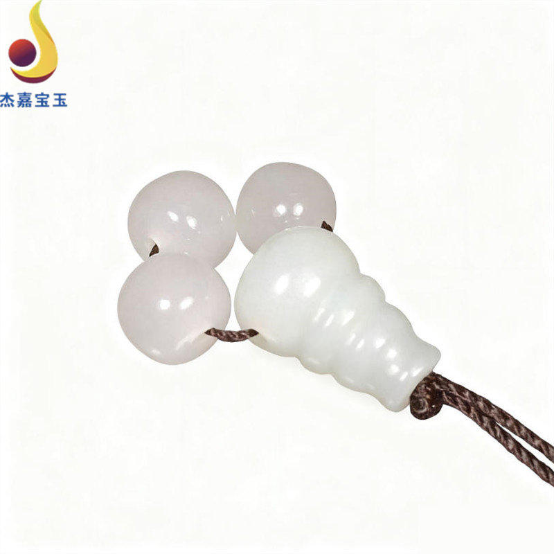 手工制作新款正品新疆和田玉白玉一体三通文玩配饰玉石配珠带证书,珠宝/钻石/翡翠,手饰,淘宝优惠券,粉丝福利购,淘宝优惠卷