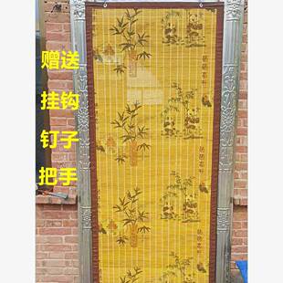 夏季门帘子新款竹门帘外门竹门帘特价清仓夏天门帘夏季免打孔竹帘