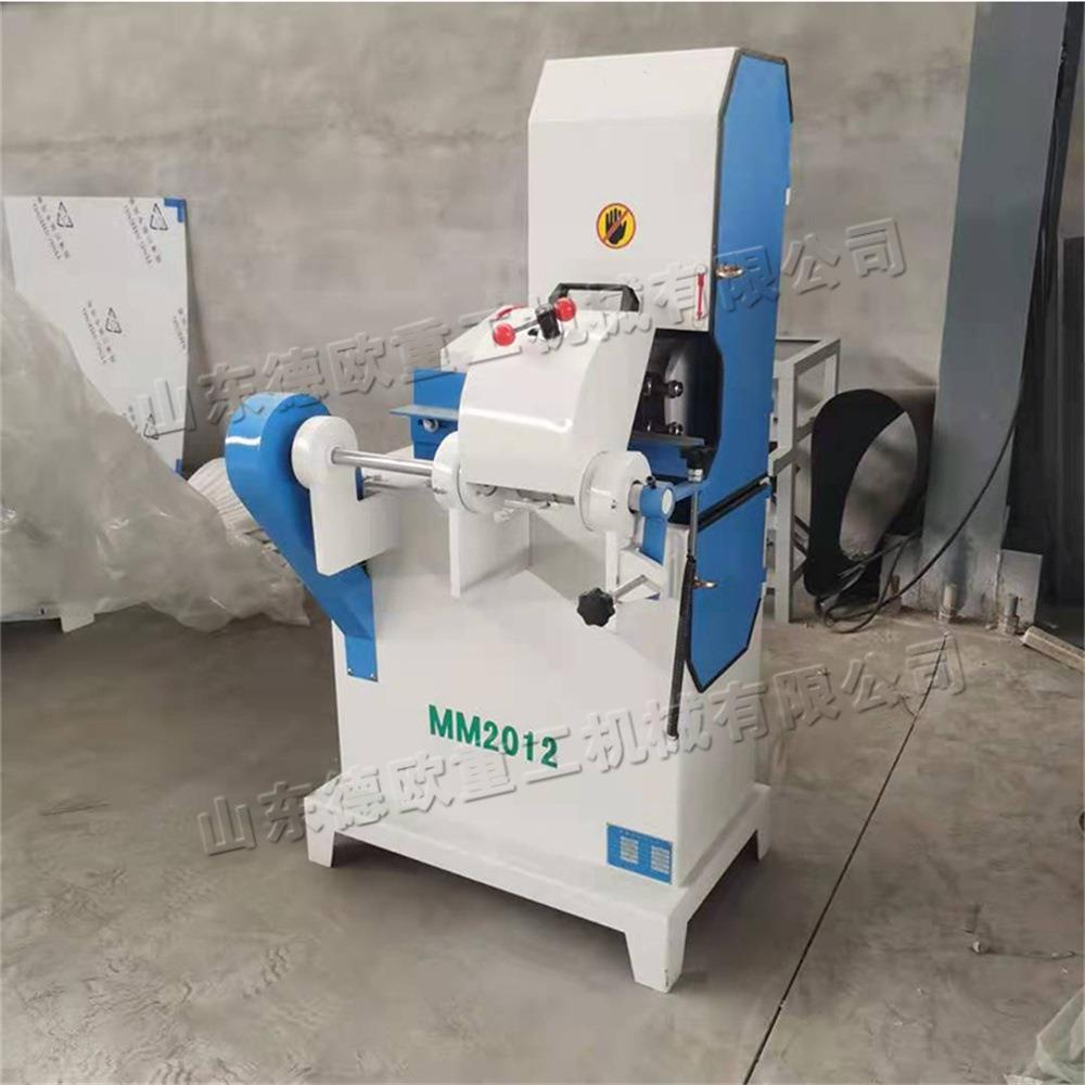 立式自动圆棒砂光机 楼梯扶手杆砂带机 小型木工圆木棒打磨机