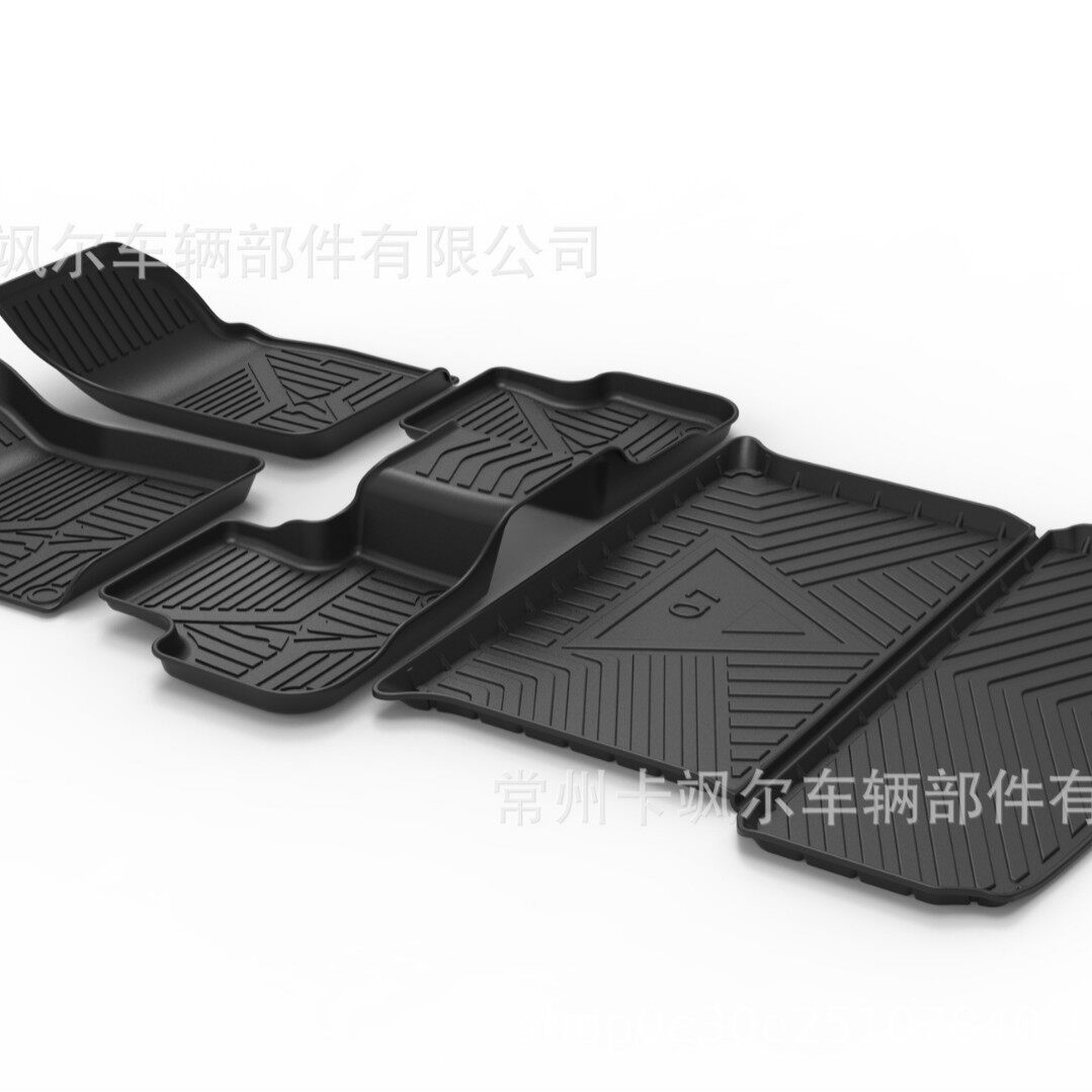 适用于16-25年奥迪Q75座7座进口纯油全包围tpe汽车脚垫内饰改装