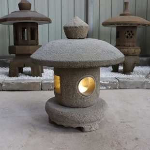 石灯笼日式庭院石头灯青石别墅花园酒店落地灯户外草坪灯造景摆件