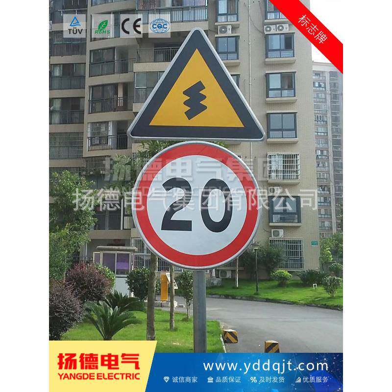 单悬臂F型交通标志牌杆 道路反光指示牌