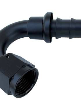 150度AN10铝合金软管宝塔形油管接头PUSH LOCK HOSE ENDS黑色红蓝