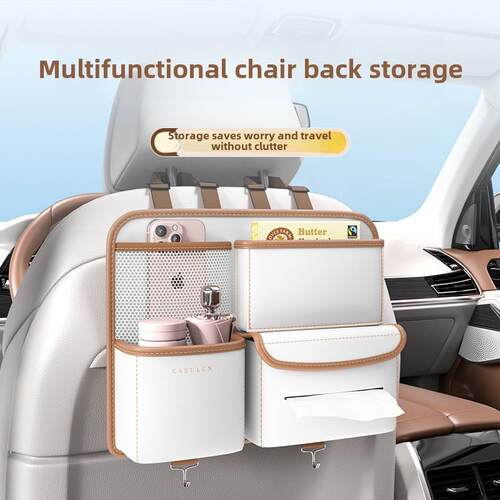 Car Back Organizer - Multi-functional Storage Tissue Holder