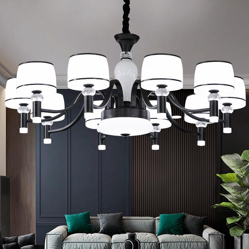 2023年新款北欧客厅大灯吊灯现代简约大气主灯餐厅灯创意套餐灯具