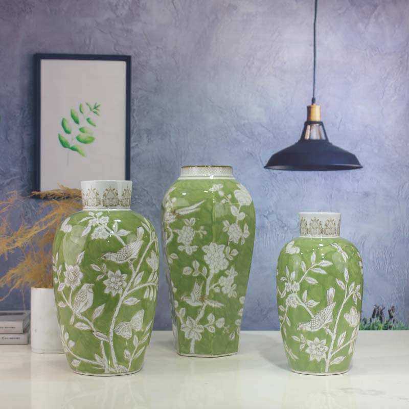 新中式手绘陶瓷花瓶摆件软装饰品客厅玄关复古青花瓷花瓶摆件花瓶,模玩/动漫/周边/娃圈三坑/桌游,模型制作工具/辅料耗材,淘宝优惠券,粉丝福利购,淘宝优惠卷