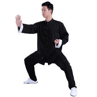 太极服男款女款秋冬新款咏春八段锦太极拳练功服女高端武术服表演